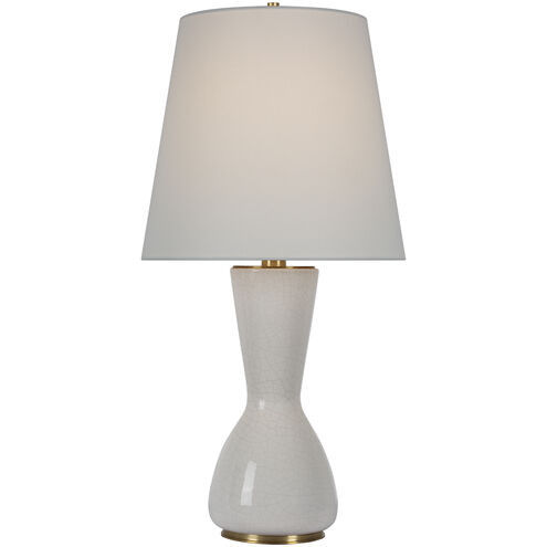 Thomas O'Brien Jess 28.5 inch 15 watt Crackled Ivory Table Lamp Portable Light