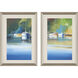 Waterside Collection Blue Framed Art
