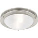 Ariel 2 Light 13 inch Brushed Nickel Flush Mount Ceiling Light