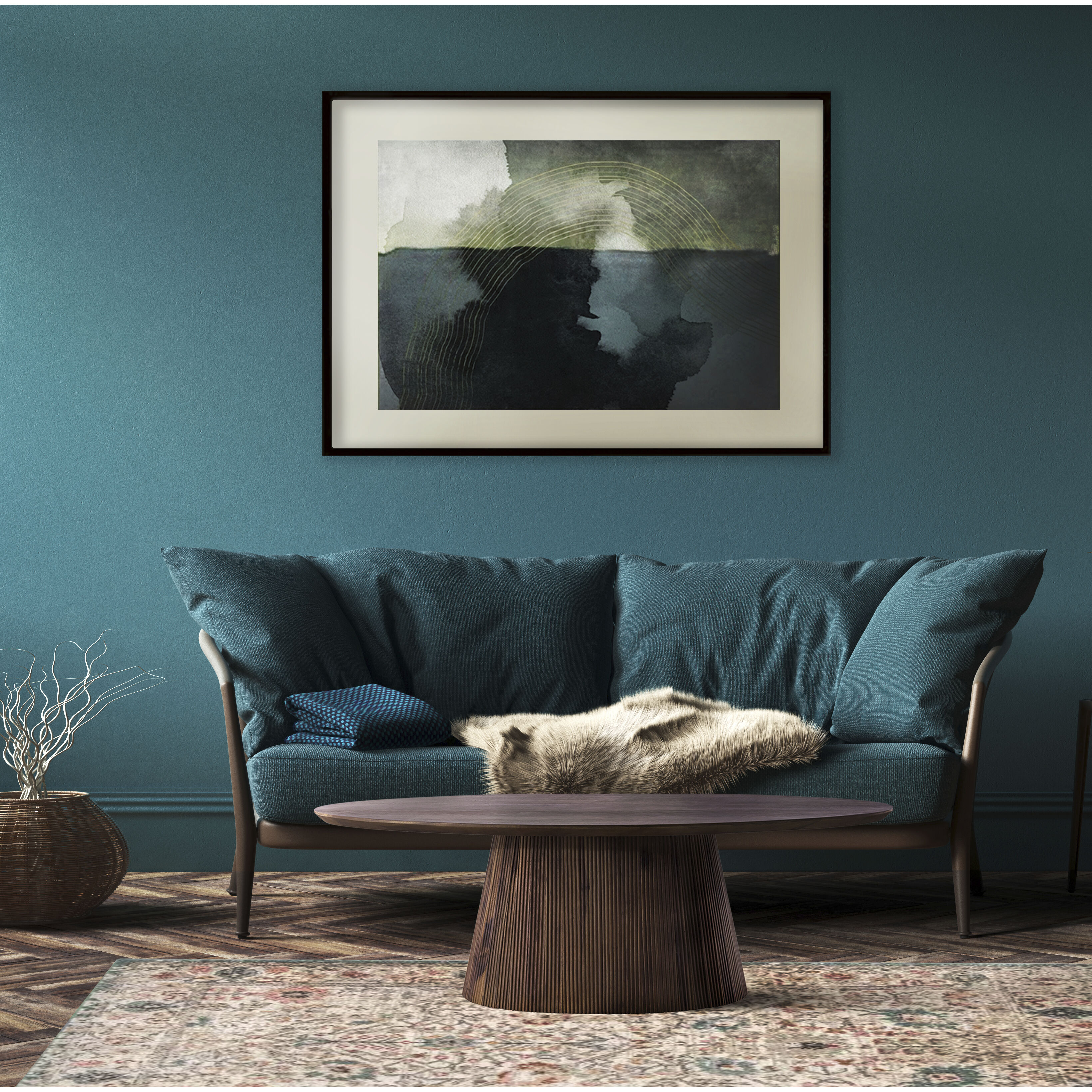 Madhy 47.25 X 23.5 inch Brown Coffee Table