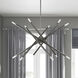 Soho 12 Light 28 inch Black Chrome Chandelier Ceiling Light