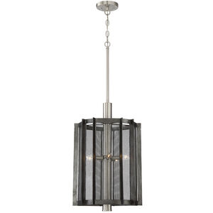 Baxter 5 Light 16.25 inch Weathered Iron Foyer Light Ceiling Light