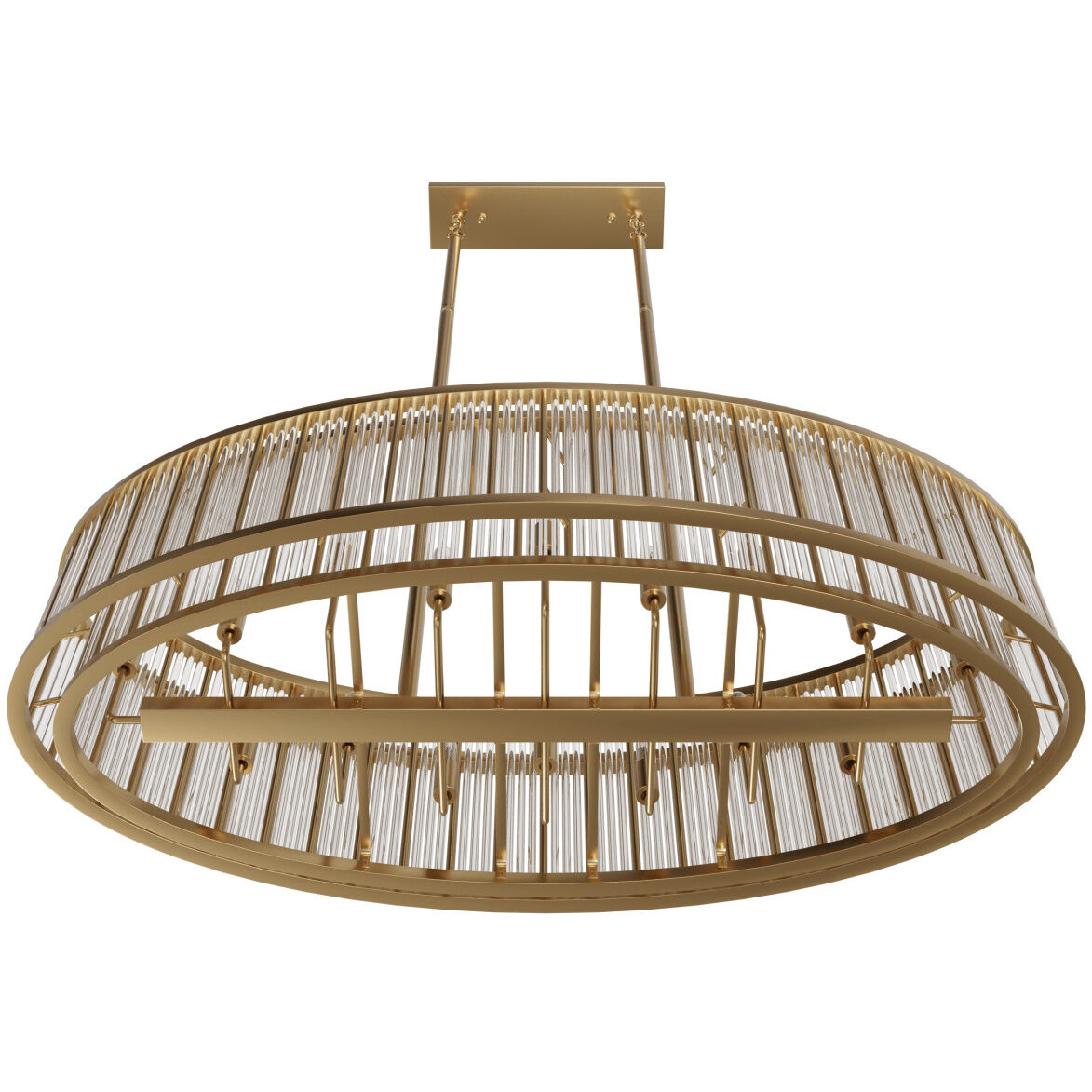 Waldorf 16 Light 24 inch Aged Brass Chandelier Ceiling Light