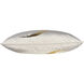 Kelpie 22 inch Gold and White Indoor Pillow
