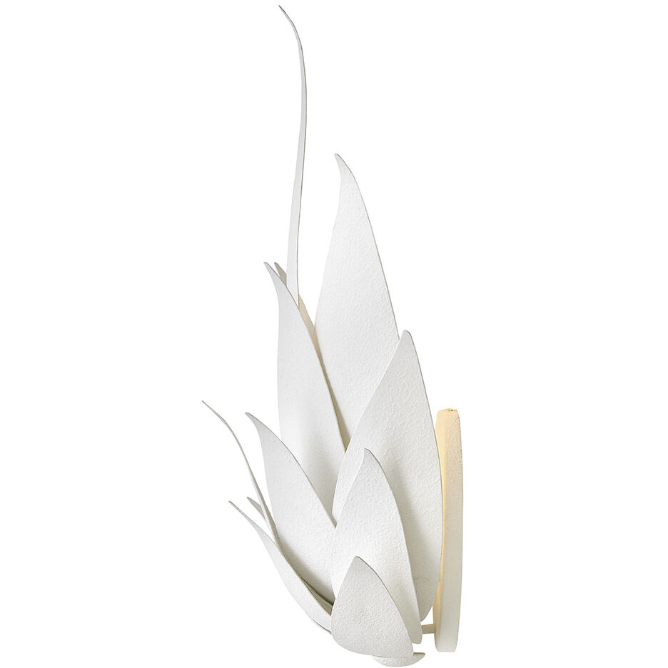 Agave Sconce Wall Light in Textured Plaster