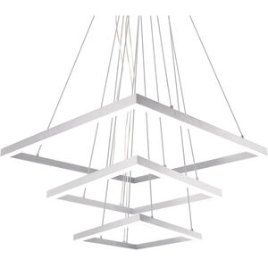 Piazza LED 43 inch White Chandelier Ceiling Light