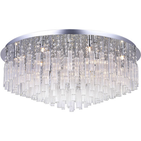 Brianna 16 Light 32 inch Chrome Flush Mount Ceiling Light