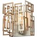 Gridlock 1 Light 9 inch Matte Gold Sconce Wall Light
