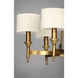 Fairmont 6 Light 30 inch Natural Aged Brass Single-Tier Chandelier Ceiling Light