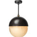 Metro 1 Light 12 inch Oil Rubbed Bronze Pendant Ceiling Light