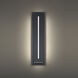Midnight 1 Light 26 inch Black Outdoor Wall Light in 3000K, 26in.