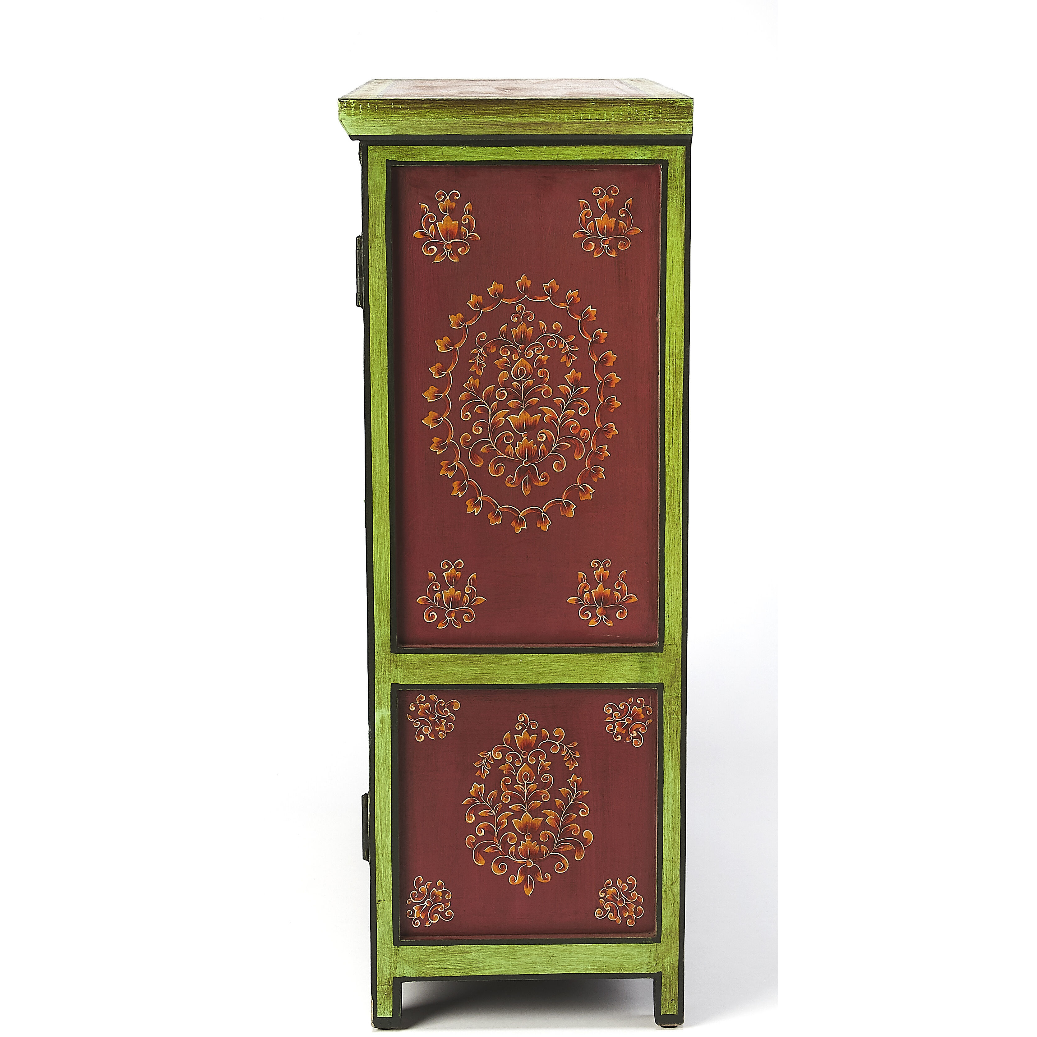 Disha Hand Painted Artifacts Chest/Cabinet