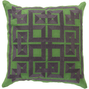 Gramercy 22 inch Dark Green, Grass Green Pillow Kit