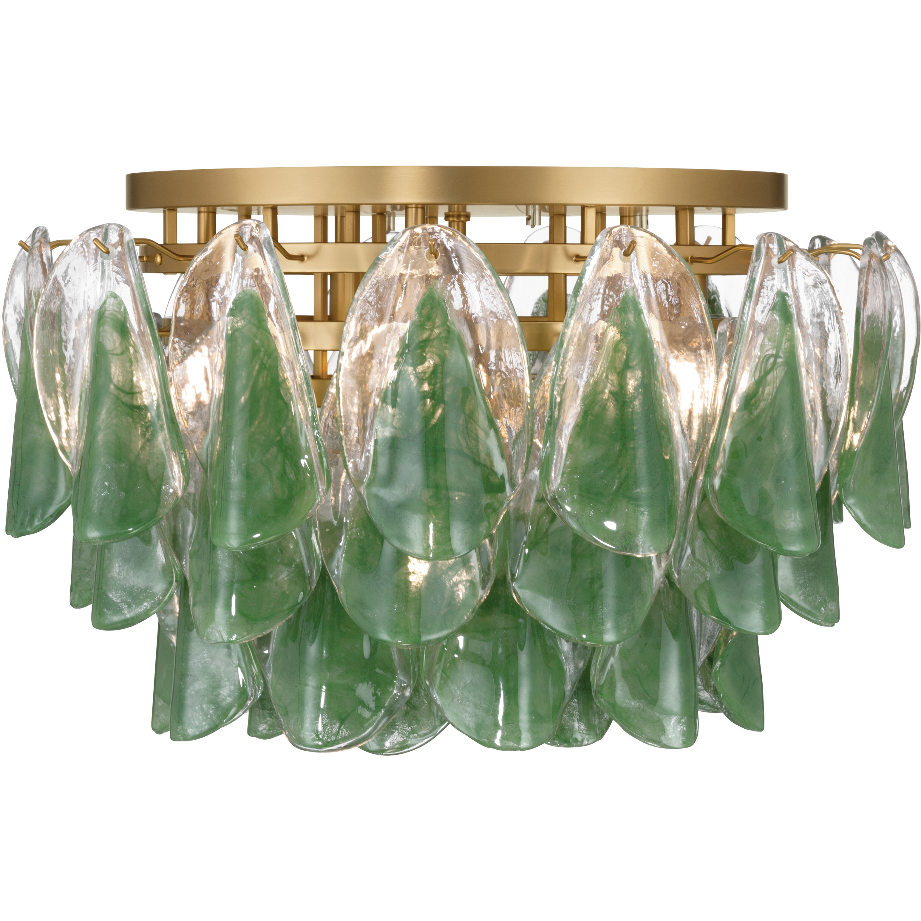 Verla Crest 6 Light 24.25 inch Legacy Brass Flush Mount Ceiling Light