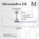 Atlas Alessandra - LK 56 inch Brushed Nickel with Matte White Blades Ceiling Fan