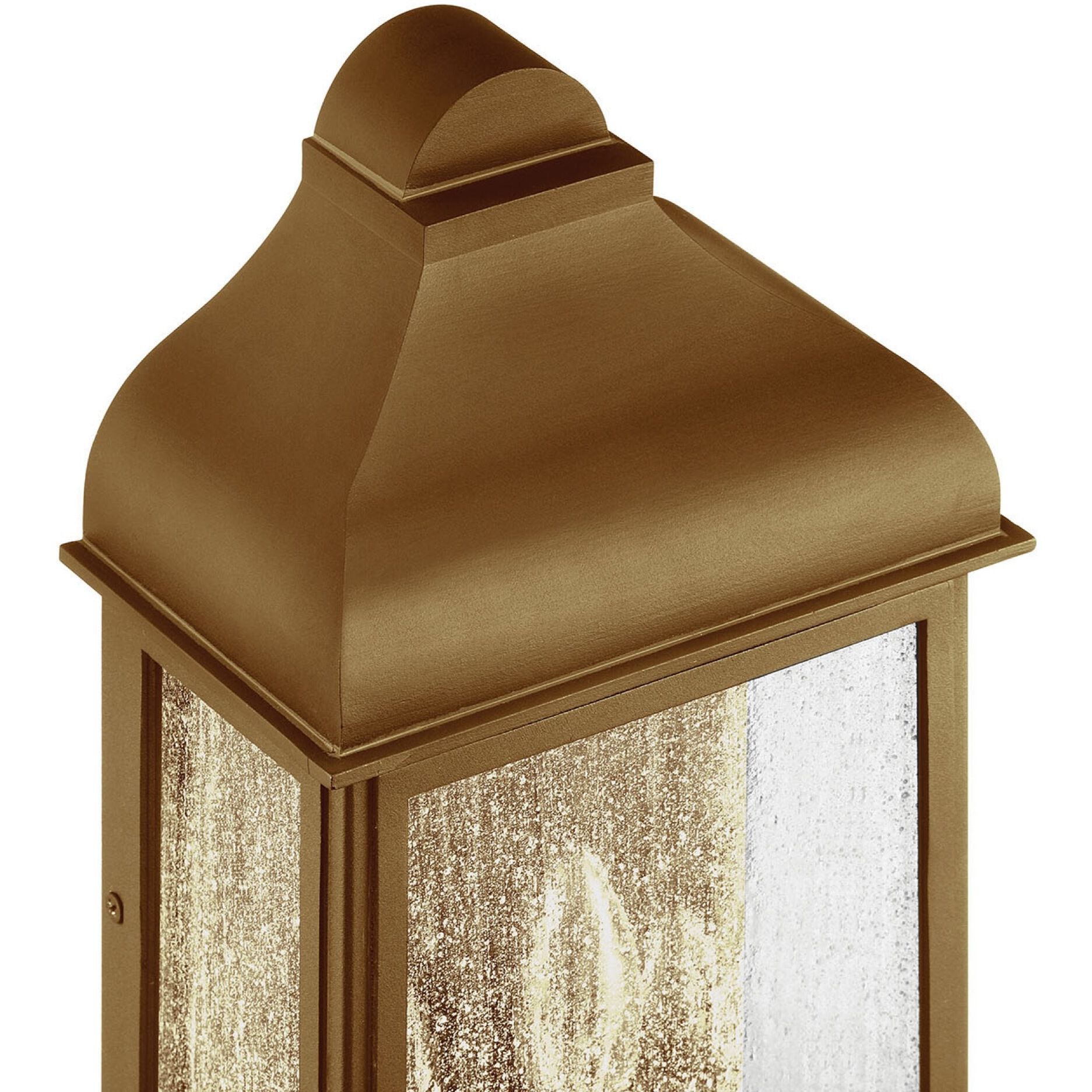 Madrid 3 Light 19 inch Weathered Brass Outdoor Wall Sconce