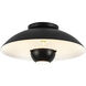 Umbra 1 Light 14 inch Black Semi-Flush Mount Ceiling Light in Steel Shade