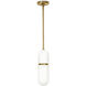 Salon LED 4.25 inch Natural Brass Pendant Ceiling Light