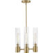 Shea 6 Light 34 inch Lacquered Brass Chandelier Ceiling Light