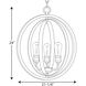 Conestee 3 Light Graphite Pendant Ceiling Light