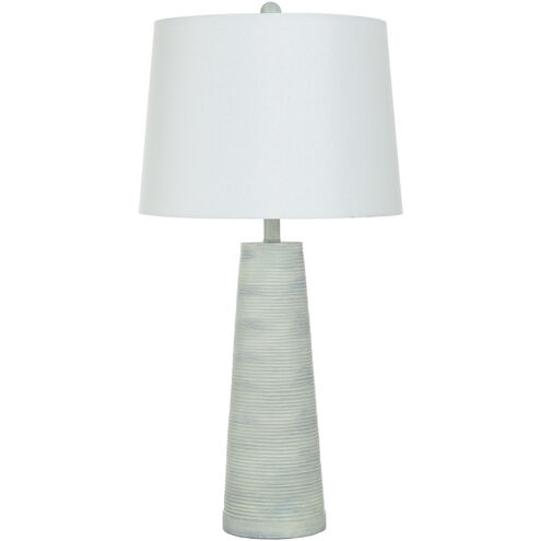 Conical 31.5 inch 150.00 watt Light Blue Washed Table Lamp Portable Light