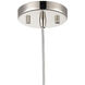 Altoona 1 Light 6 inch Polished Nickel with White Mini Pendant Ceiling Light