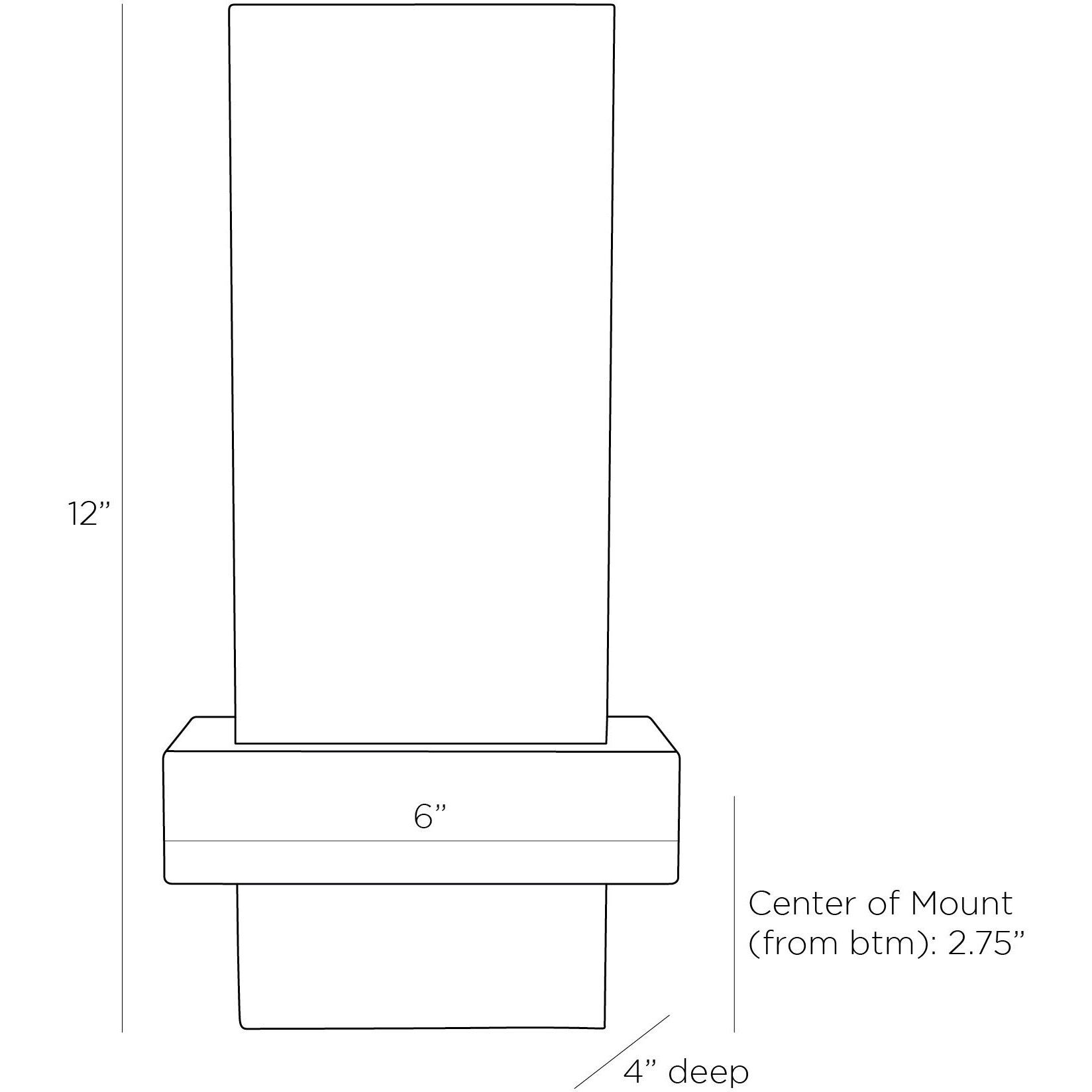 Wembley 1 Light 6 inch White ADA Sconce Wall Light