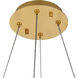 Monroe 24 inch Gold Chandelier Ceiling Light