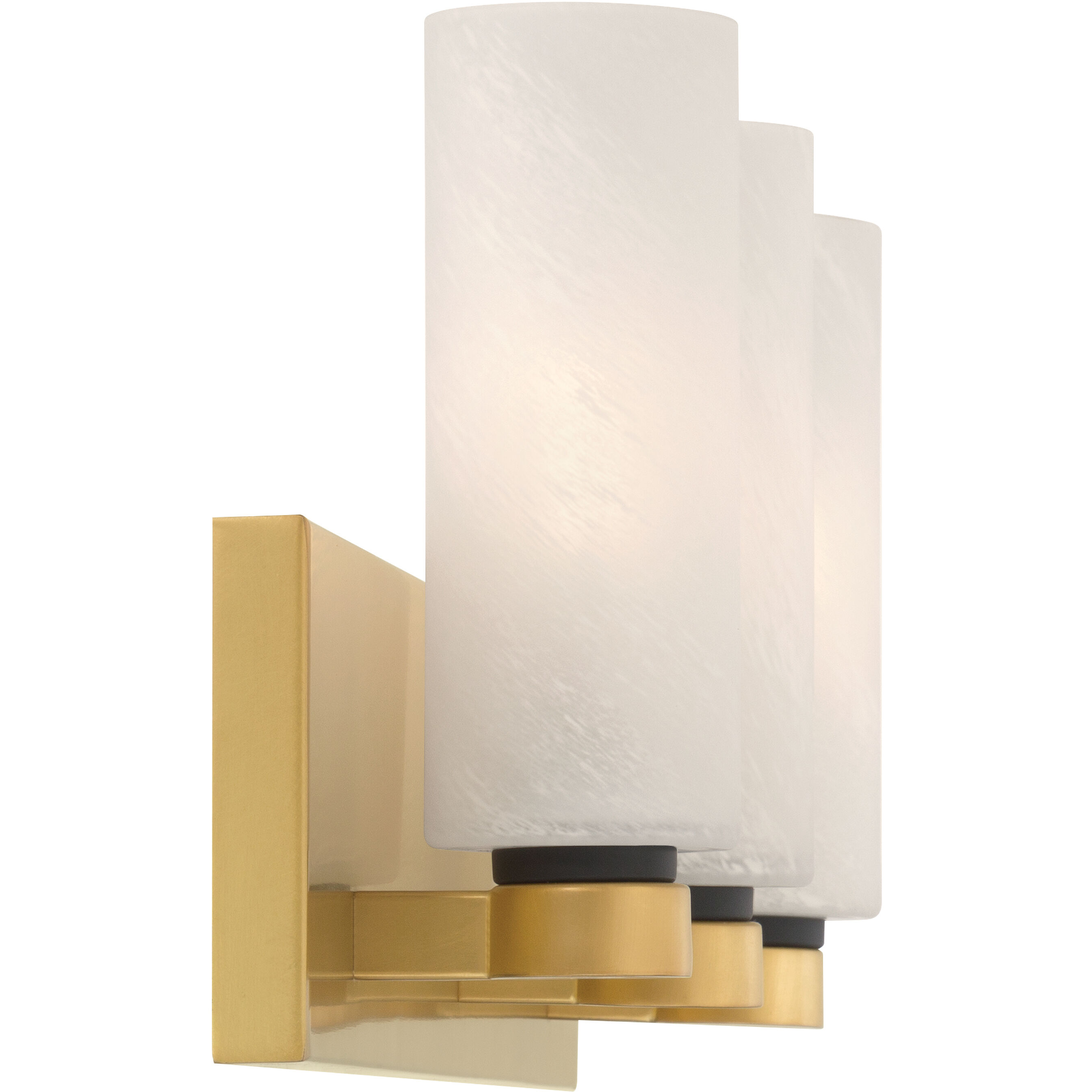 Wexmere 3 Light 22 inch Legacy Brass and Dark Matte Black Vanity Wall Light