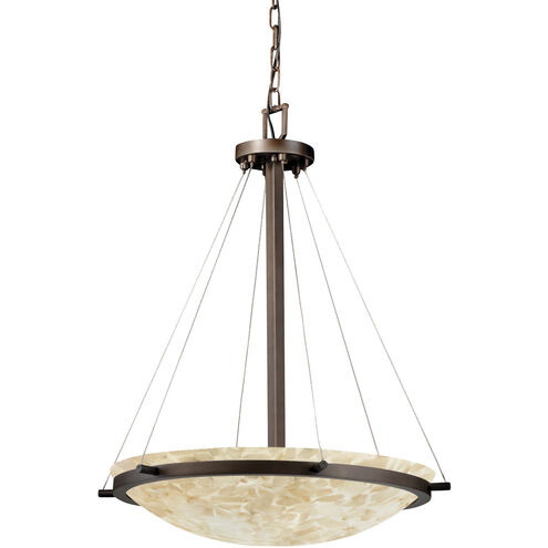 Alabaster Rocks 6 Light 27 inch Dark Bronze Pendant Ceiling Light in Incandescent, Bowl