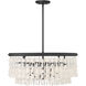 Shimmering Elegance 5 Light 28 inch Sand Coal Chandelier Ceiling Light