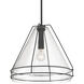 Lorenth 1 Light 18 inch Dark Matte Black Pendant Ceiling Light