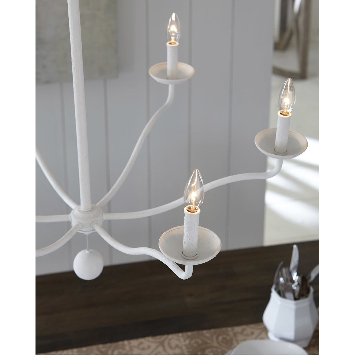 Sean Lavin Annie 6 Light 32.5 inch Plaster White Chandelier Ceiling Light