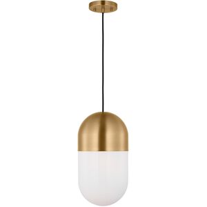 Drew & Jonathan Scott Foster 1 Light 8 inch Satin Brass Pendant Ceiling Light