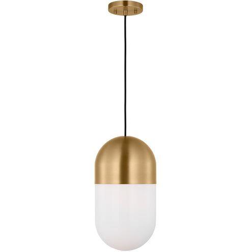 Drew & Jonathan Scott Foster 1 Light 8 inch Satin Brass Pendant Ceiling Light