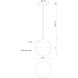 Monae LED 6 inch Black Pendant Ceiling Light