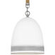 Nash 1 Light 10 inch Antique Nickel with Grey Stripe Indoor Pendant Ceiling Light in Antique Nickel/Grey Stripe