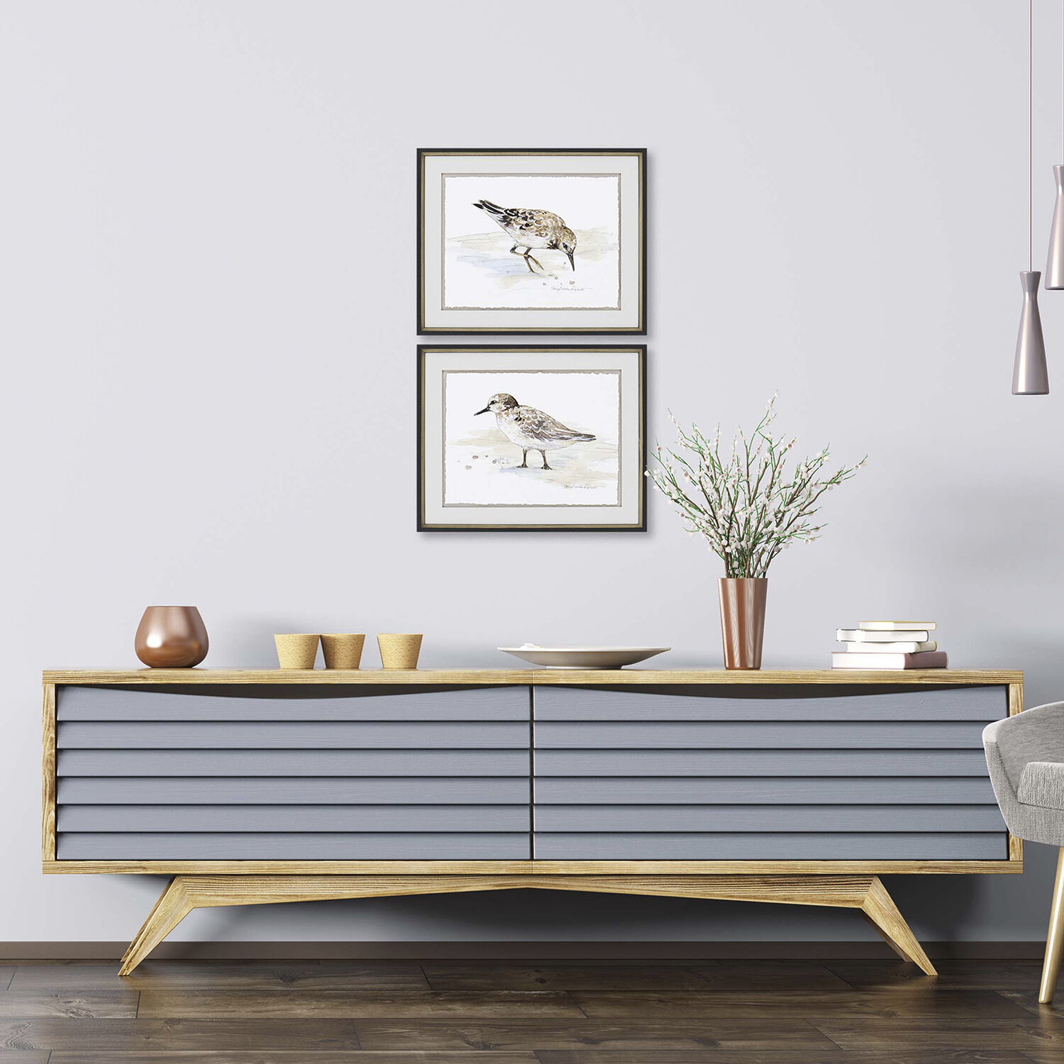 Animals Brown and Neutral and Beige and Gray Framed Art
