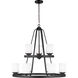 Kemal 9 Light 30 inch Midnight Black Chandelier Ceiling Light