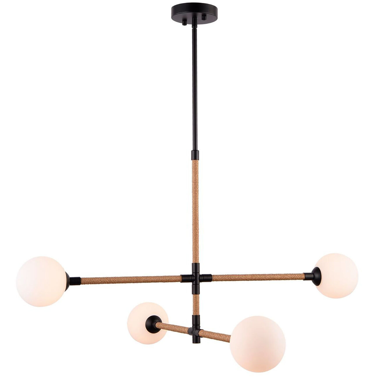 Capilano LED 35.7 inch Black Chandelier Ceiling Light