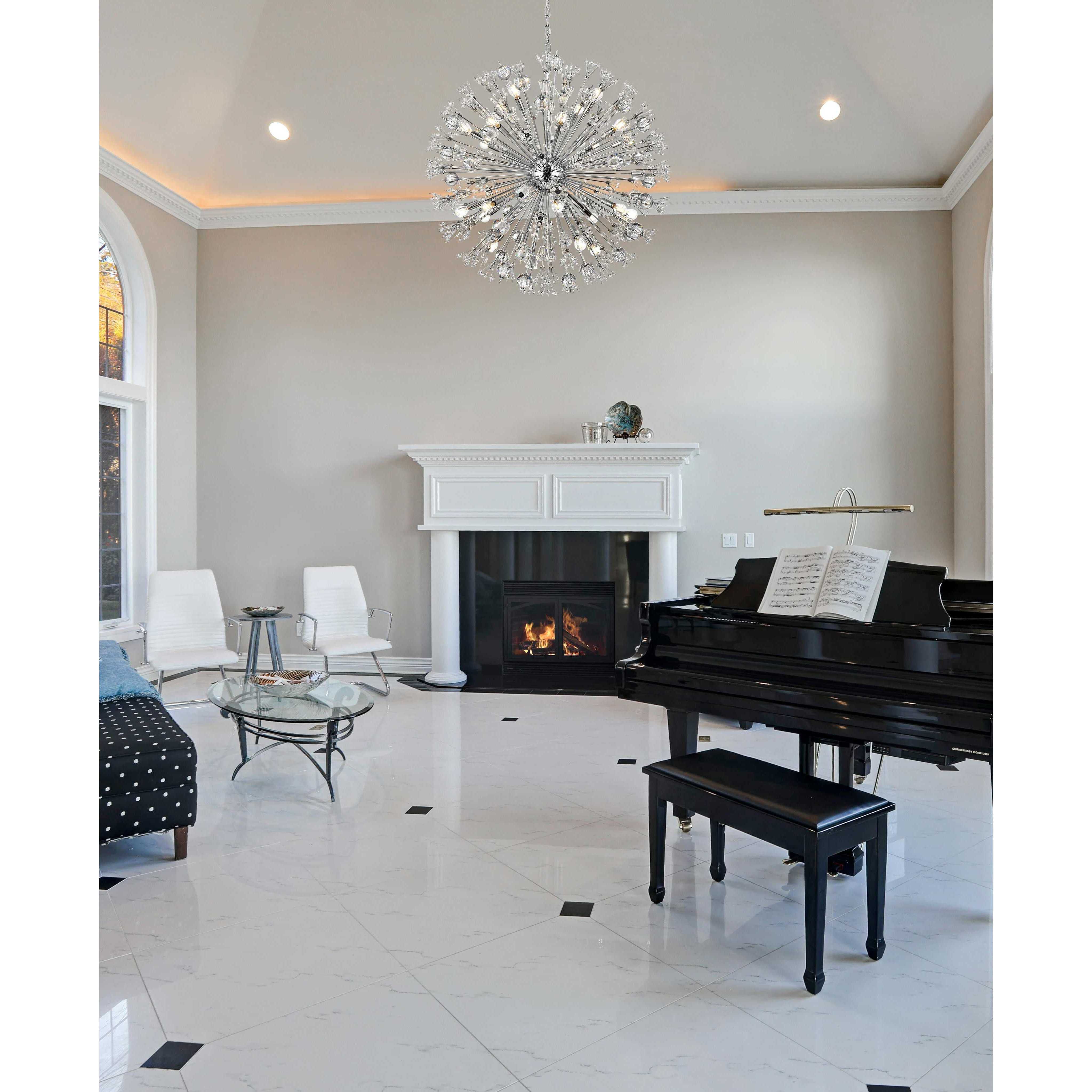 Vera 24 Light 38 inch Chrome Pendant Ceiling Light