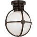 Chapman & Myers Gracie 1 Light 10.00 inch Flush Mount