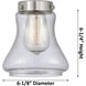 Bellmont 1 Light 6.5 inch Polished Chrome Sconce Wall Light