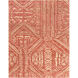 Mandela 120 X 96 inch Orange and Neutral Area Rug, Jute