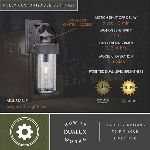 Cumberland Rust Iron Outdoor Motion Sensor