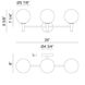 Cosmo Wall Sconce Wall Light in Black and Clear