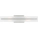 Dex 2 Light 4.75 inch Brushed Nickel Bath Vanity Wall Light
