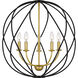 Bryn 5 Light 24 inch Aged Brass Pendant Ceiling Light
