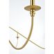 Rohan 6 Light 60 inch Satin Gold Chandelier Ceiling Light