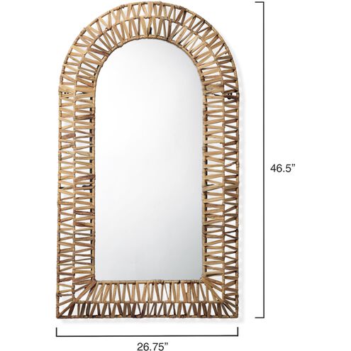 Island 46.5 X 26.75 inch Natural Arch Mirror